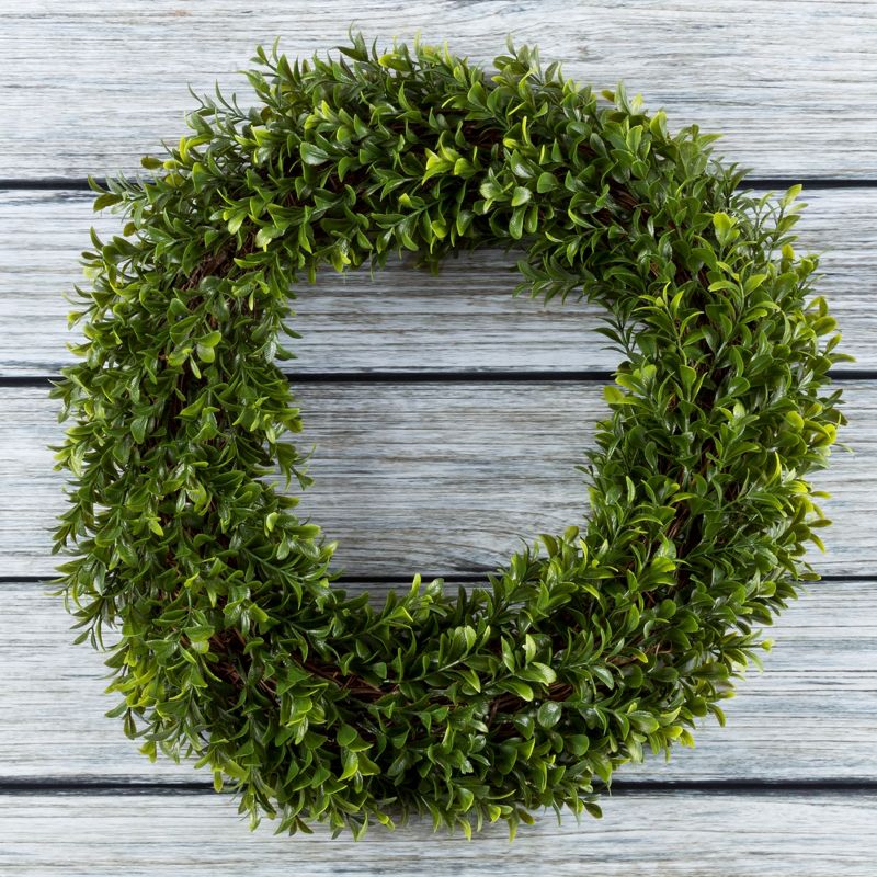 Round Artificial Hedyotis Wreath 15" - Pure Garden