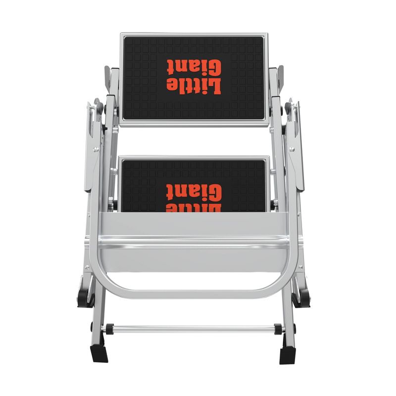 Little Giant Ladder Systems 2-step ANSI Type IA- 300 lb Aluminum Stepstool with handrail Gray