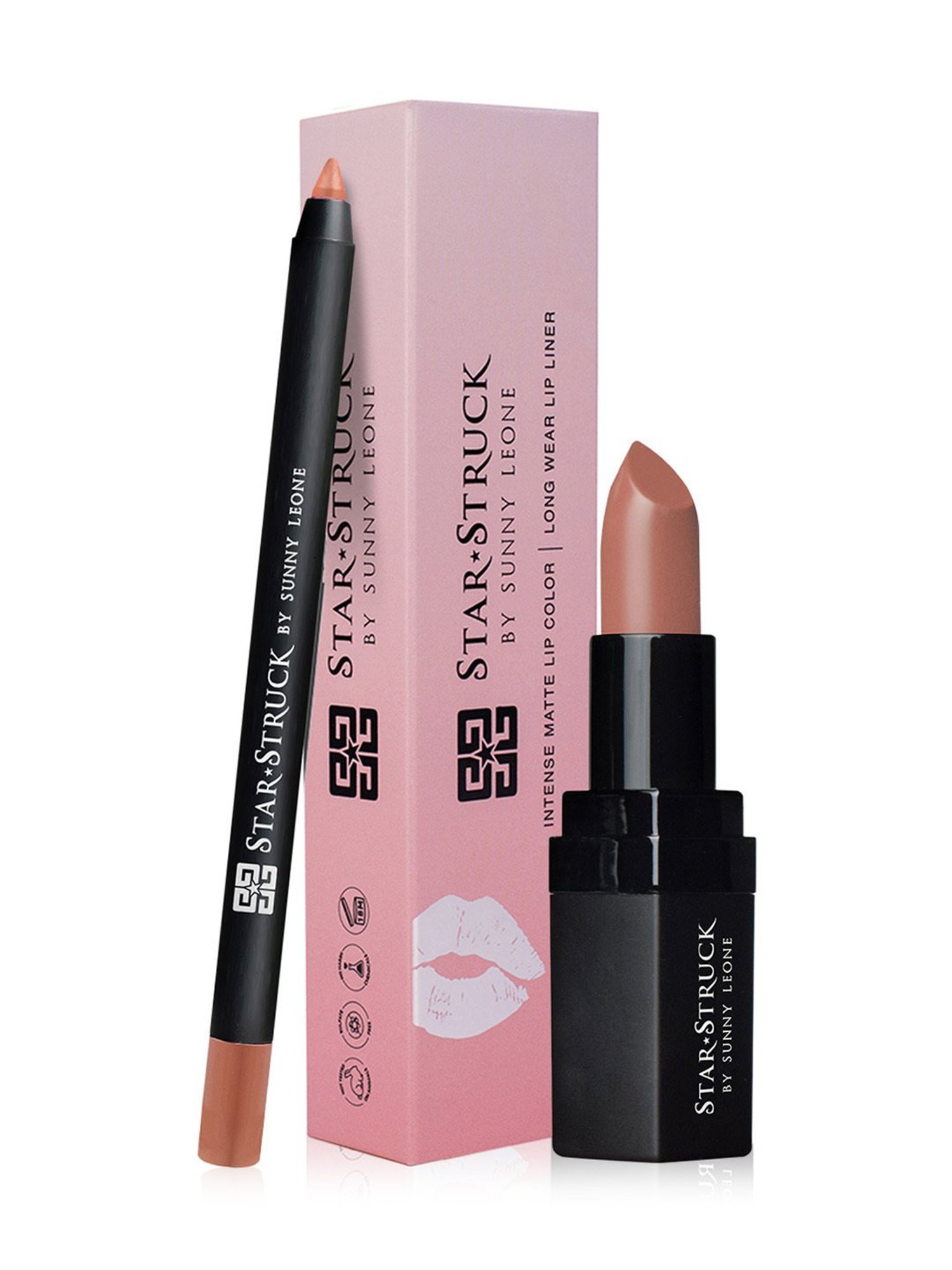 StarStruck By Sunny Leone Liquid Lip Color & Lip Liner Kiss Me Pink