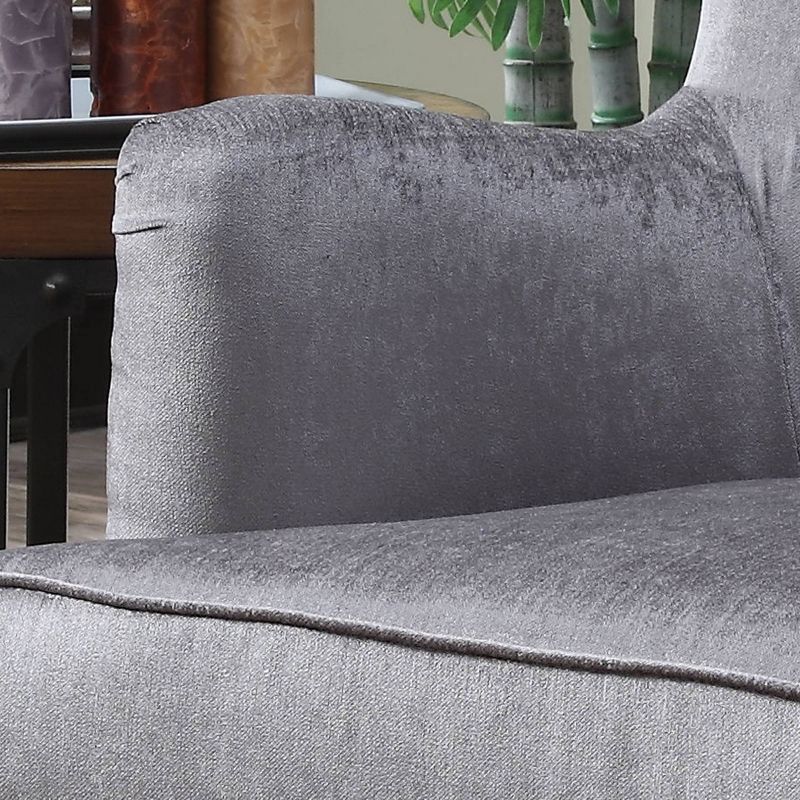Isabella Traditional Wingback Accent Chair with a Nailhead Trim Gray - AC Pacific
