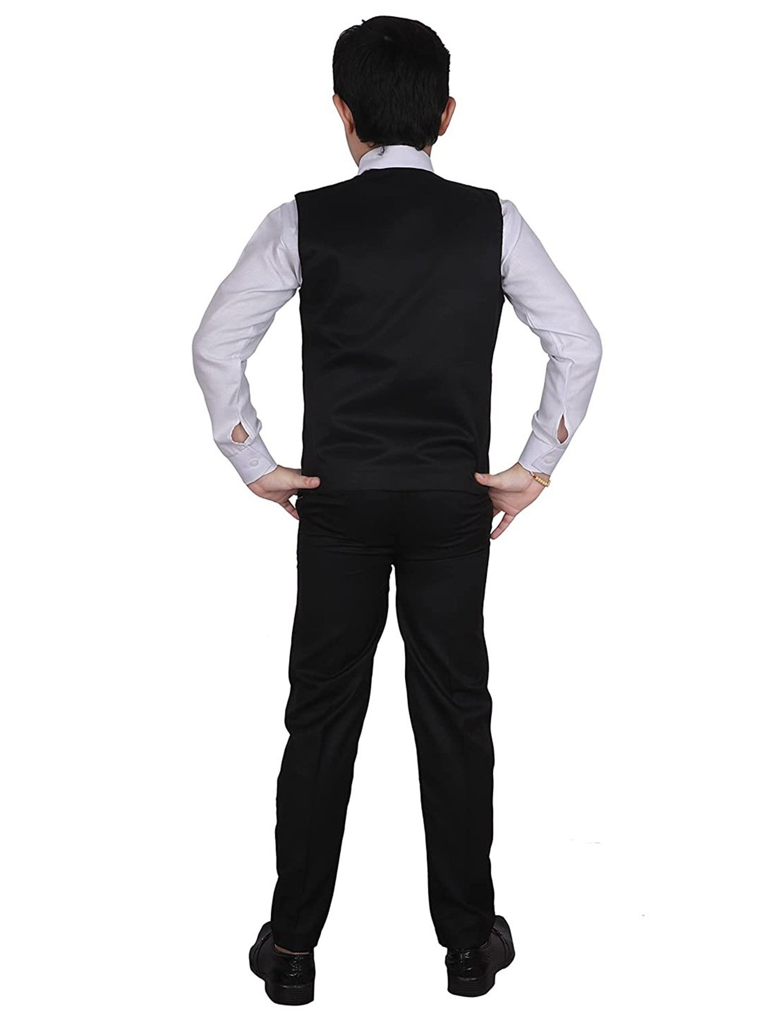 Blue Giraffe Kids Black & Pink Regular Fit Shirt Set