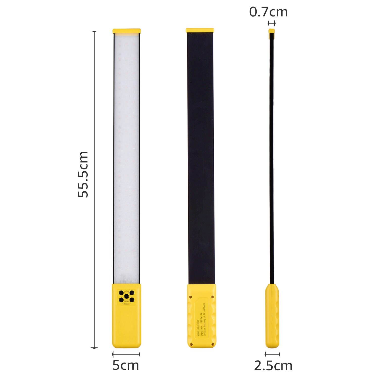 Handheld Video  Light Tube Photography Lamp 3000K-5700K Dimmable CRI95 Built-in Rechargeable Battery with  Charging\Bag