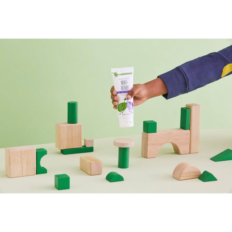 Schmidt's Mint + Berry Fluoride-Free Mouth and Toothpaste for Kids - 4.7oz