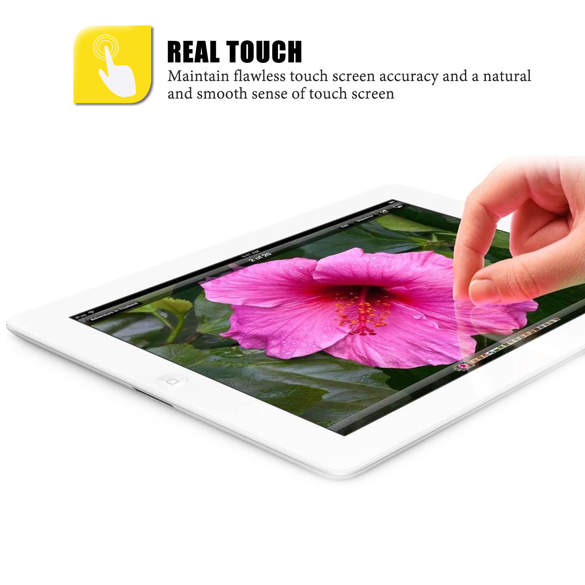 LENTION HD Clear iPad Air Screen Protector Film for iPad Air 2, iPad Air