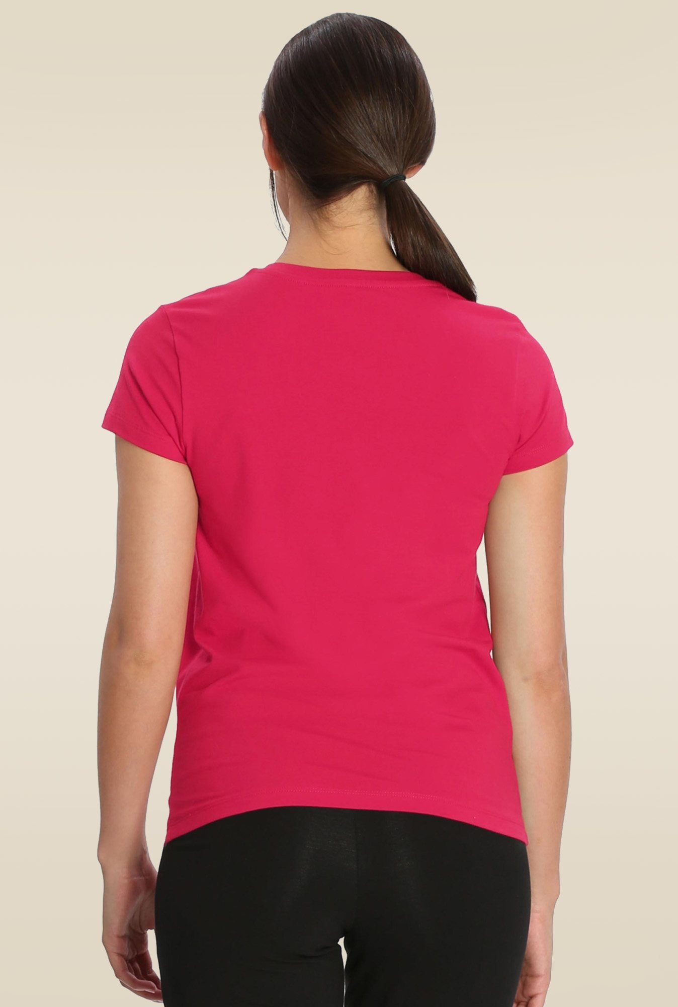 Jockey 1359 Women's Super Combed Cotton Elastane Regular Fit Solid V Neck Half Sleeve T-Shirt