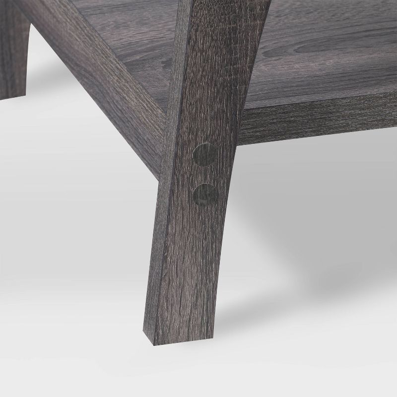 Hollywood Coffee Table with Shelf Dark Gray - CorLiving