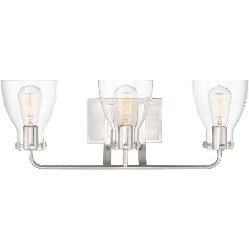 Barnes and Ivy Modern Swing Arm Wall Lamp Antique Brass Plug-In Light Fixture Taupe Fabric Bell Shade Bedroom Living Room Reading