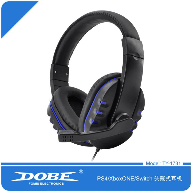 Head-mounted wired bilateral big headset PS4 switch XBOX gaming headset