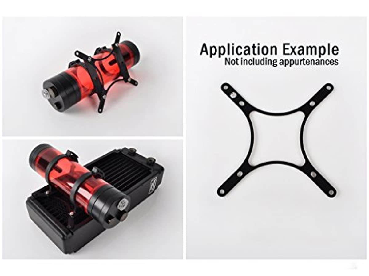 Bitspower Water Tank Mount Panel (RAD Side) for 120mm Slot, Black