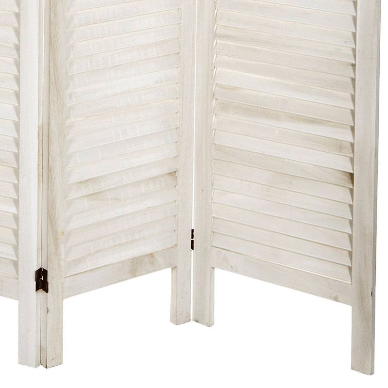 5 1/2 ft. Tall Modern Venetian Room Divider - White (3 Panels)