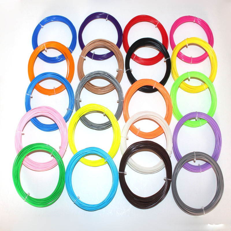 5m 3D Filament PLA 1.75mm 3D Printer Filament Materials for Low Temperature 3D Printing Pen 3D Pen-Black color