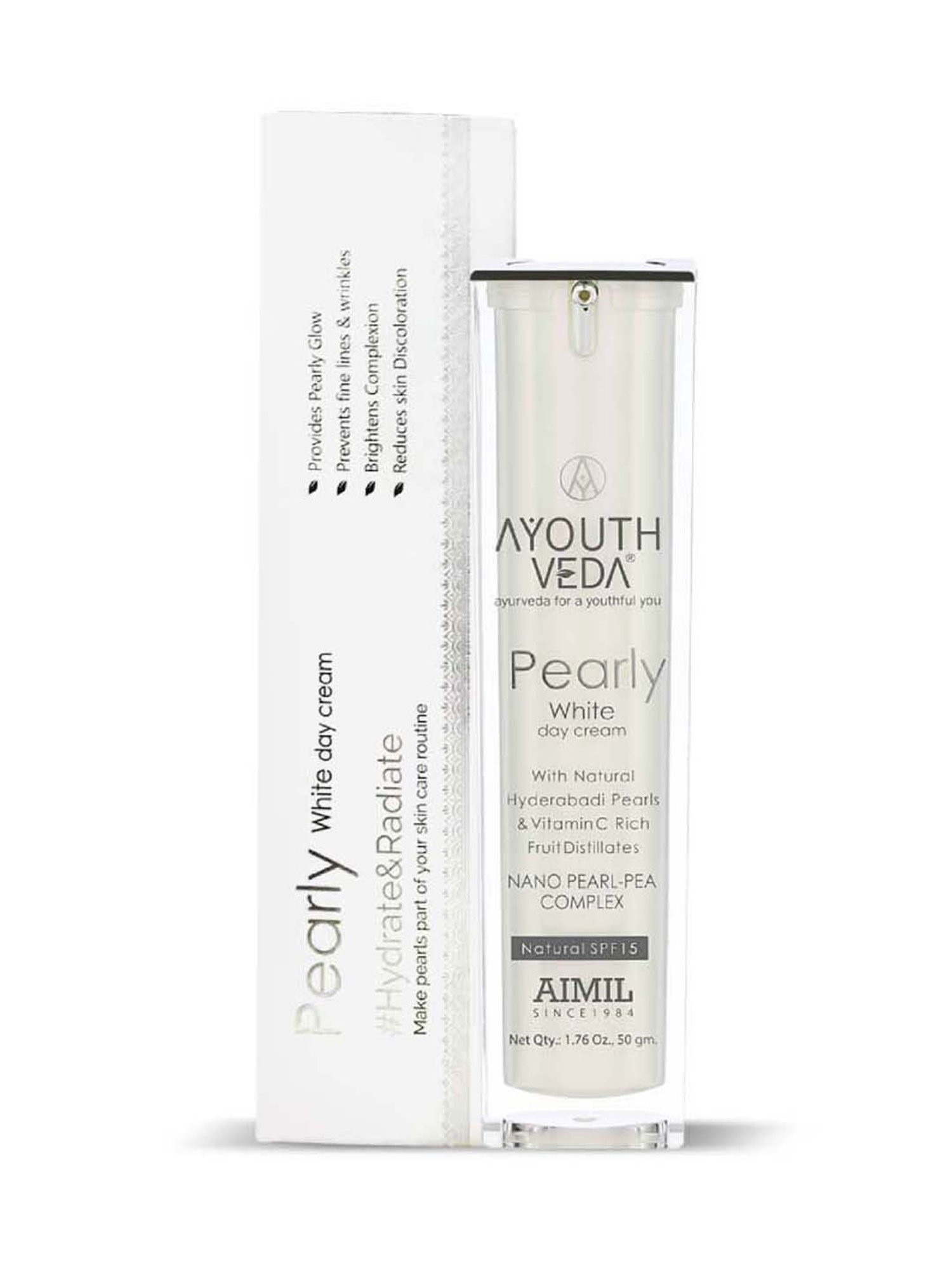 AyouthVeda Pearly White Day Cream - 50 gm