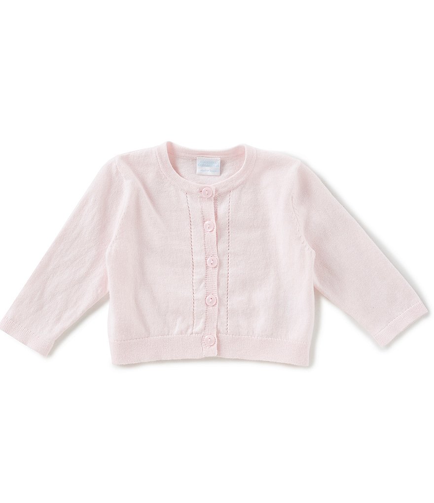 Edgehill Collection Baby Girls Newborn-24 Months Button-Front Cardigan Sweater