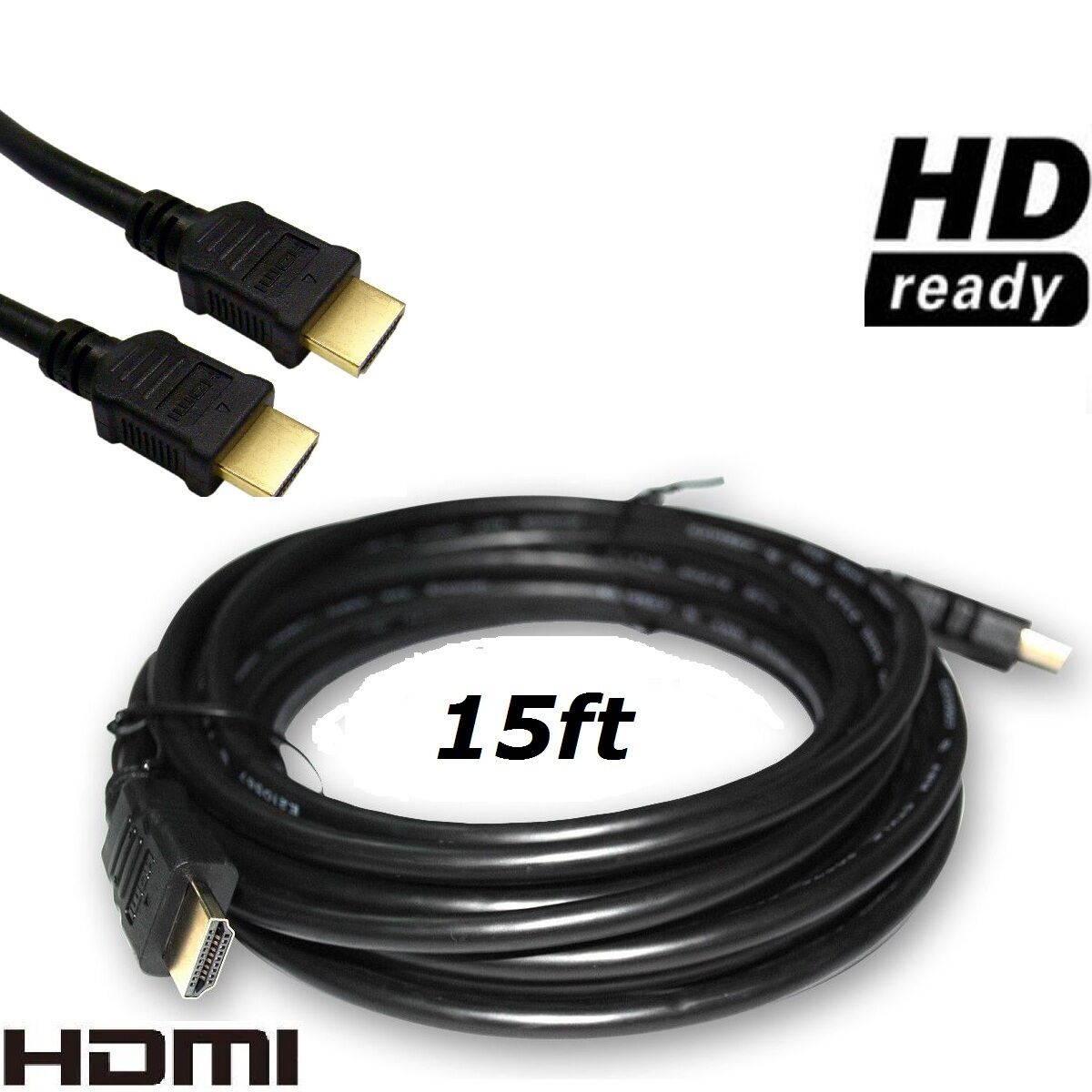 Premium HDMI Cable 6ft 10ft 15ft 25ft 30ft 50ft 75ft 100ft Gold For HD TV lot Us