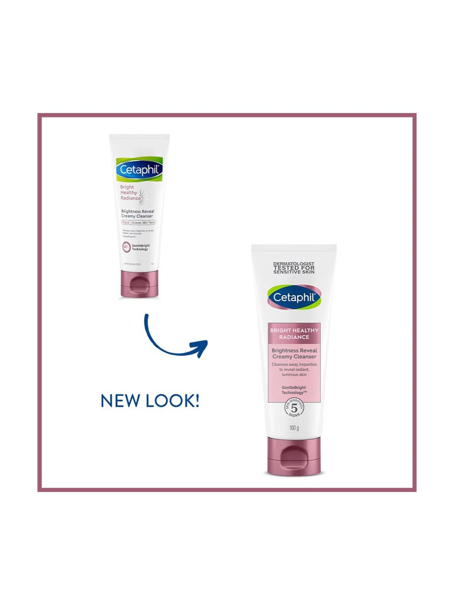 Cetaphil Bright Healthy Radiance Brightness Reveal Creamy Cleanser - 100 gm