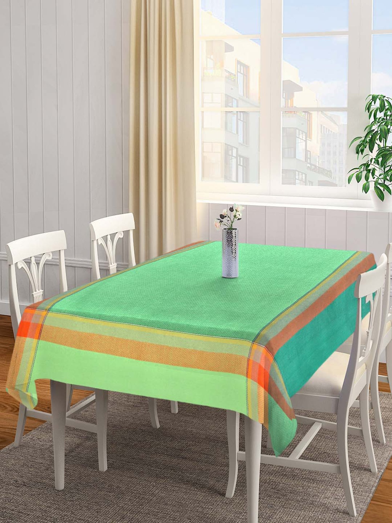Klotthe Green 300 TC Woven Table Cloth - Set of 1