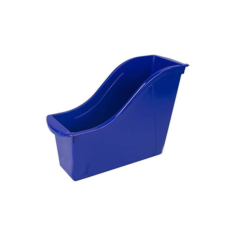 71108U06C Small Book Bin, 11.75 x 4.5 x 8.5", Case of 6, Blue