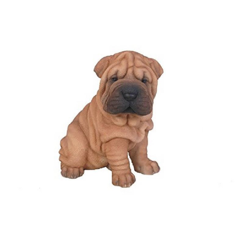 6" Polyresin Shar Pei Puppy Brown - Hi-Line Gift