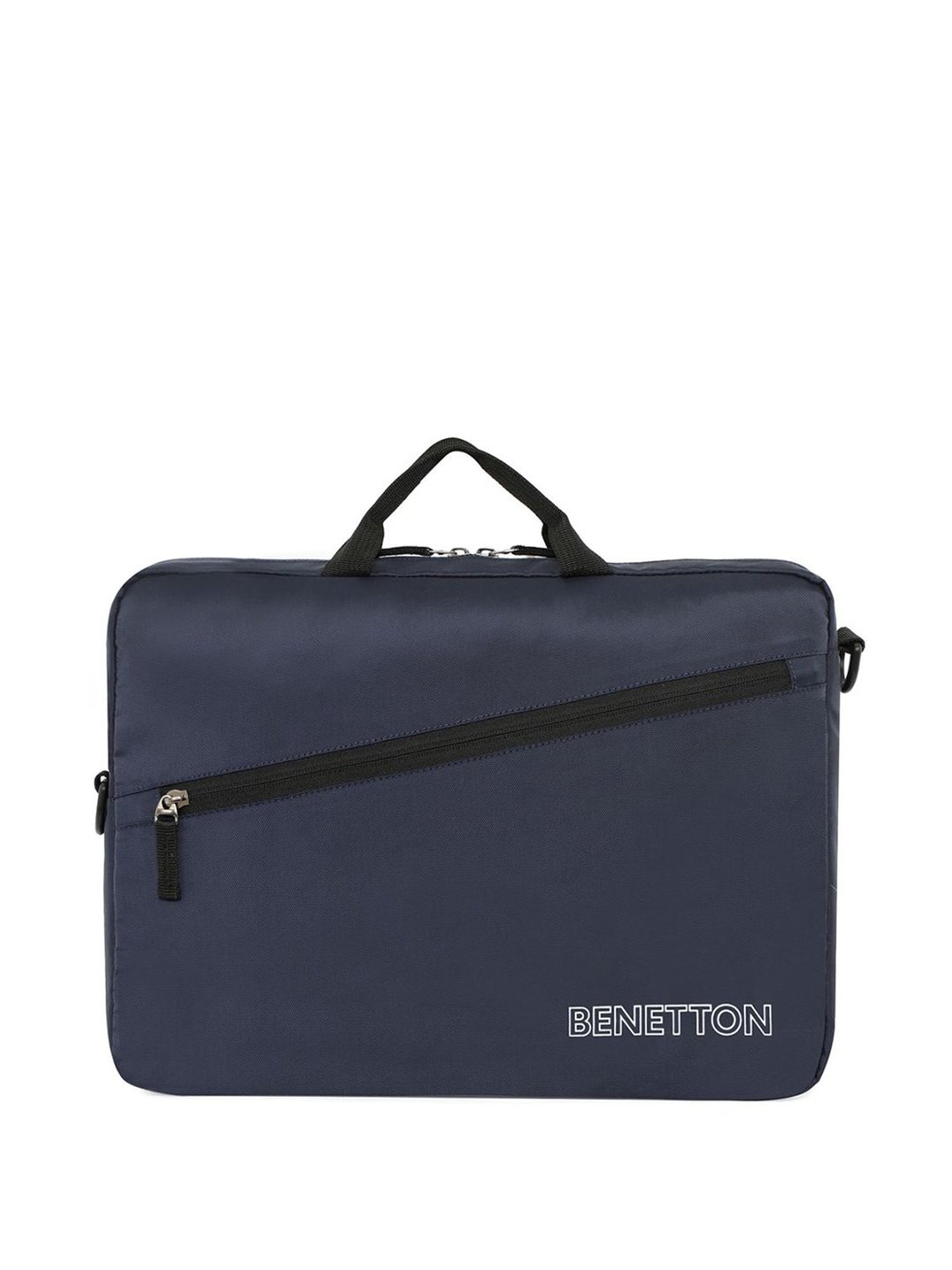 Priority Navy Synthetic Medium Messenger Bag