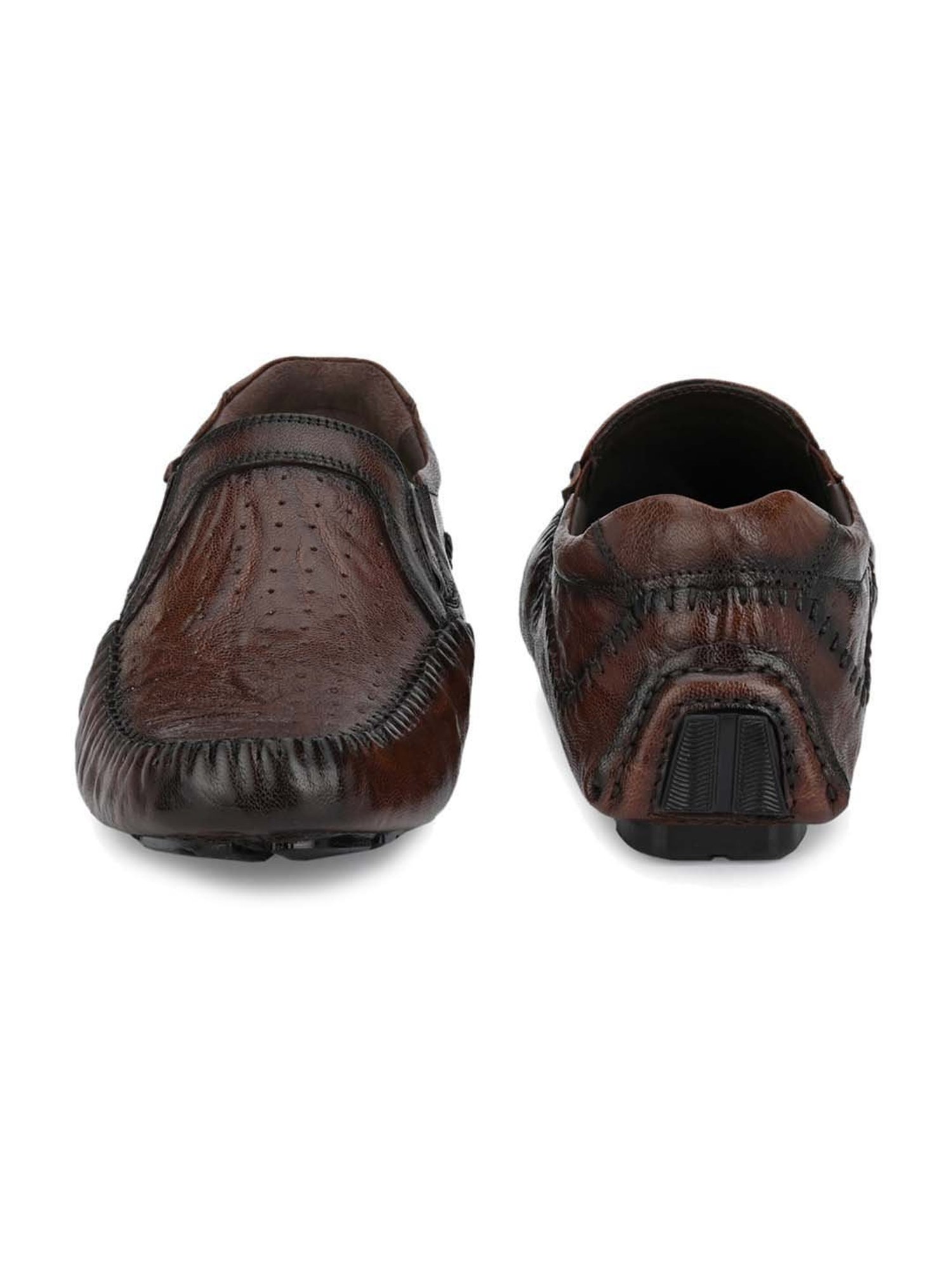 Hitz Men's Brown Casual Loafers