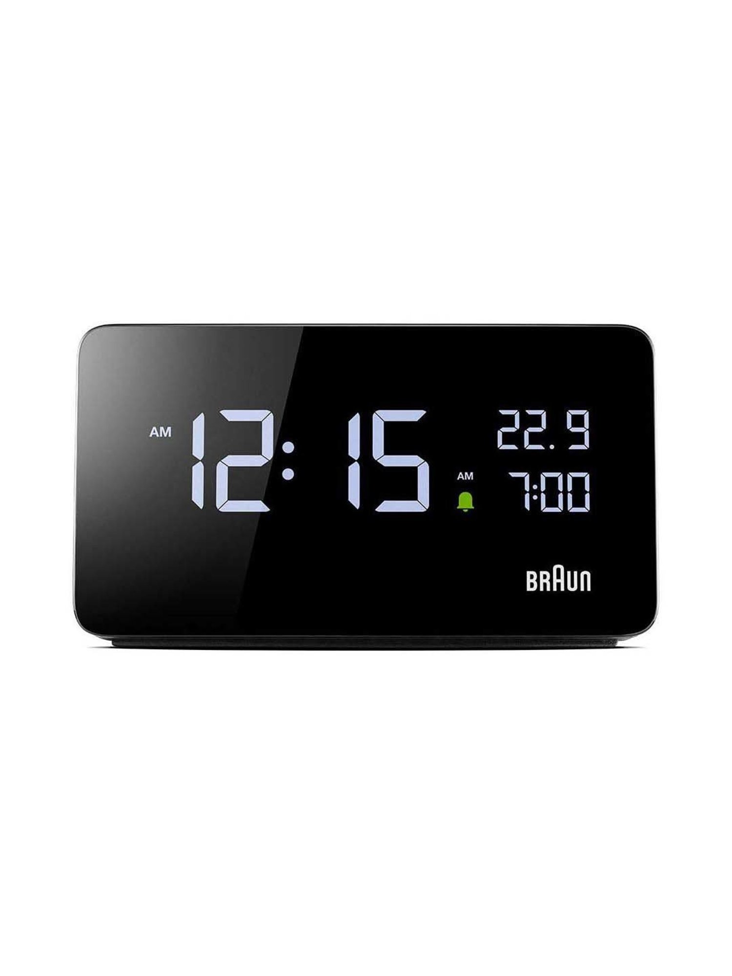 Braun Black Classic Large Analog Wall Clock With Silent Sweep Movement