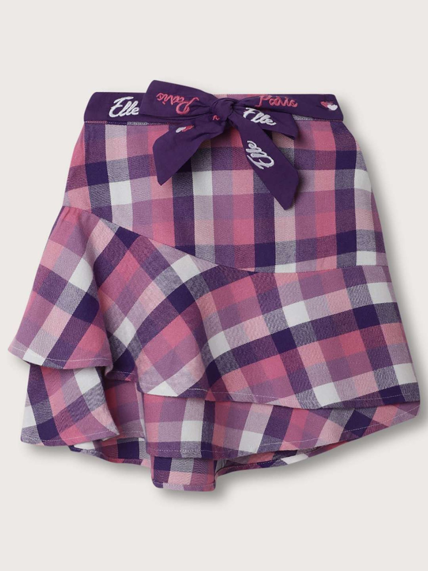 MINIKLUB Kids Blue Cotton Embellished Skirt