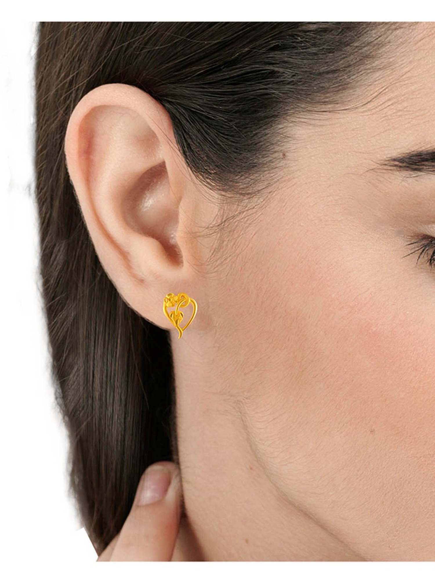 P.C. Chandra Jewellers 22 kt Gold Earrings