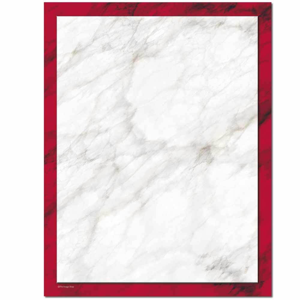 Red Marble Letterhead Laser & Inkjet Printer Paper, 100 pack