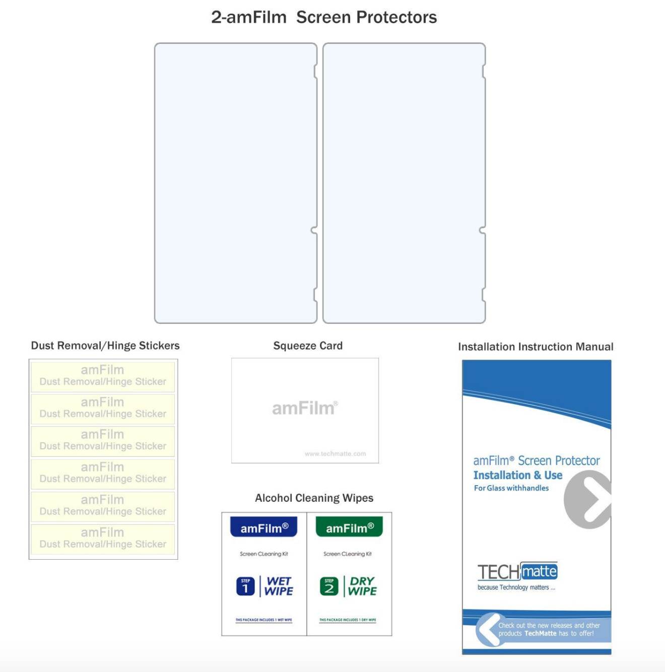 Nintendo Switch Premium Tempered Glass Screen Protector (2 Pack)