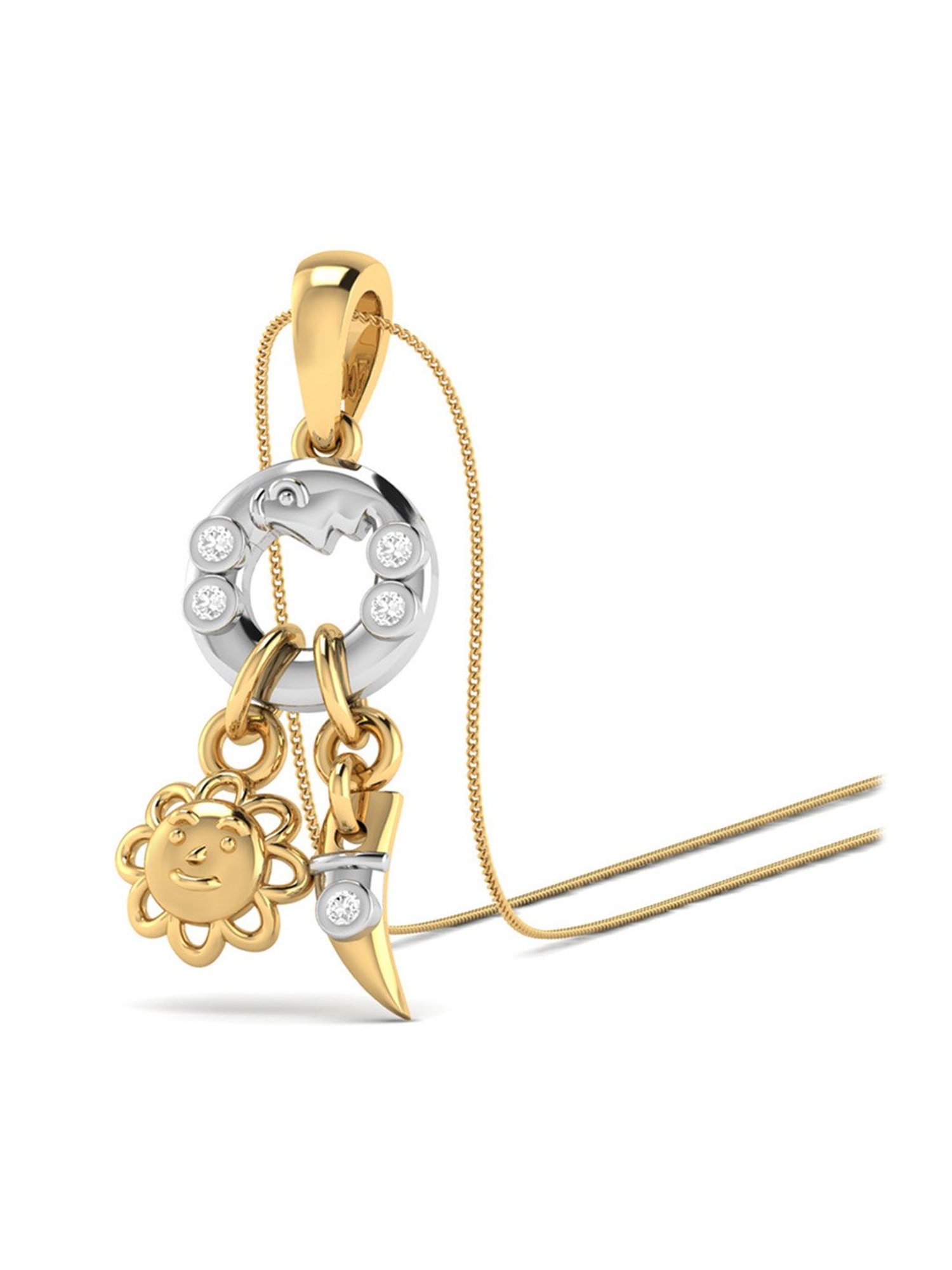 PC Jeweller Sneh 18k Gold Pendant without Chain for Kids