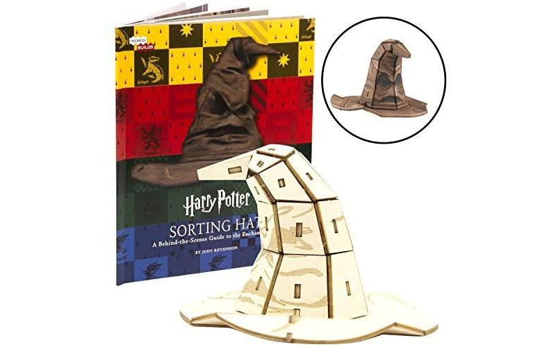 Incredibuilds Harry Potter Sorting Hat Book & Wood Model Figure Kit