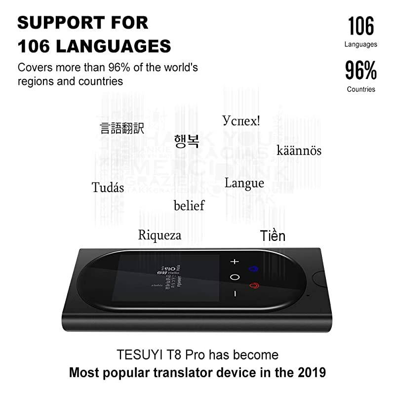 Multiple Languages Translator Portable Smart Two-Way Real Time Multi-Language Voice Translator for Learning Travel Meeting