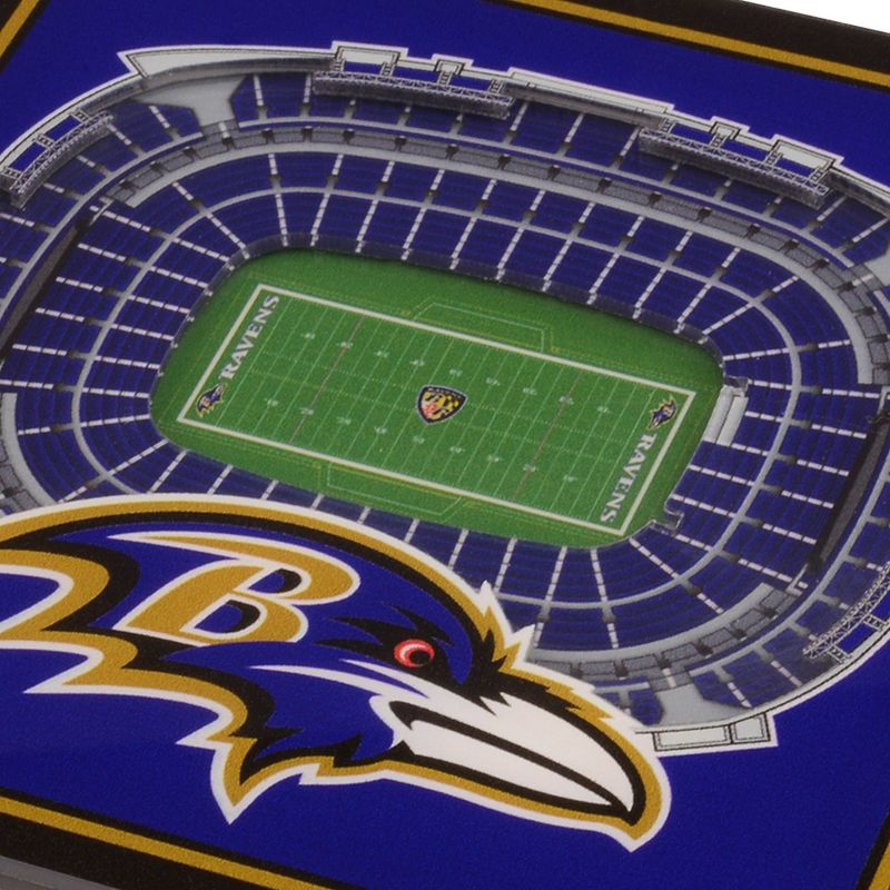 NFL Baltimore Ravens 3D StadiumView Coasters