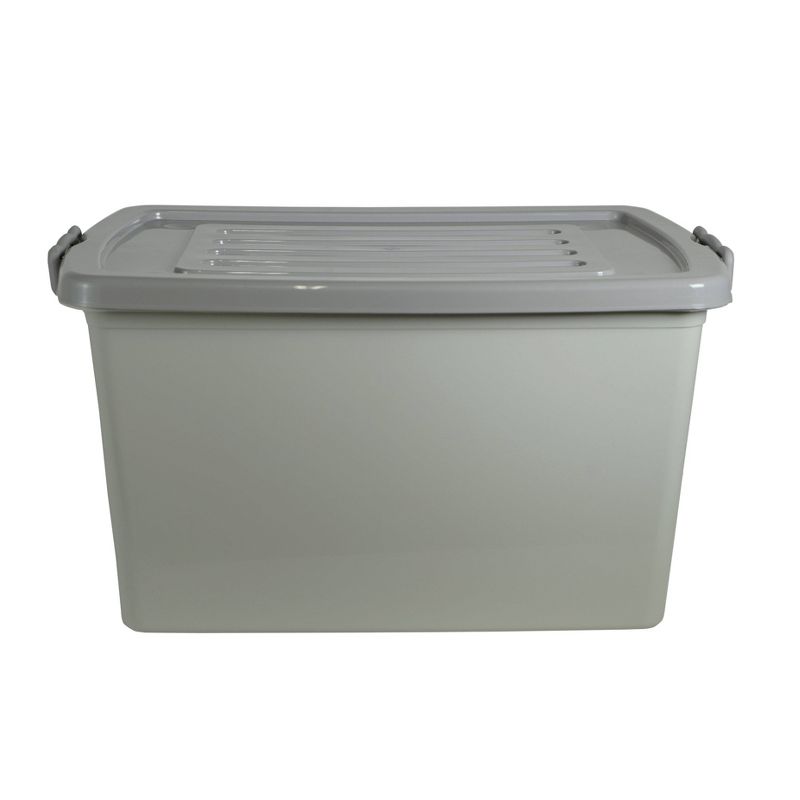 Home Logic 55qt Latching Storage Bin Gray