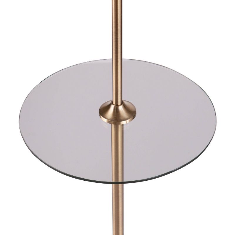 Perglade Floor Lamp with Shelf (Includes Light Bulb) Antique Brass - Southern Enterprises