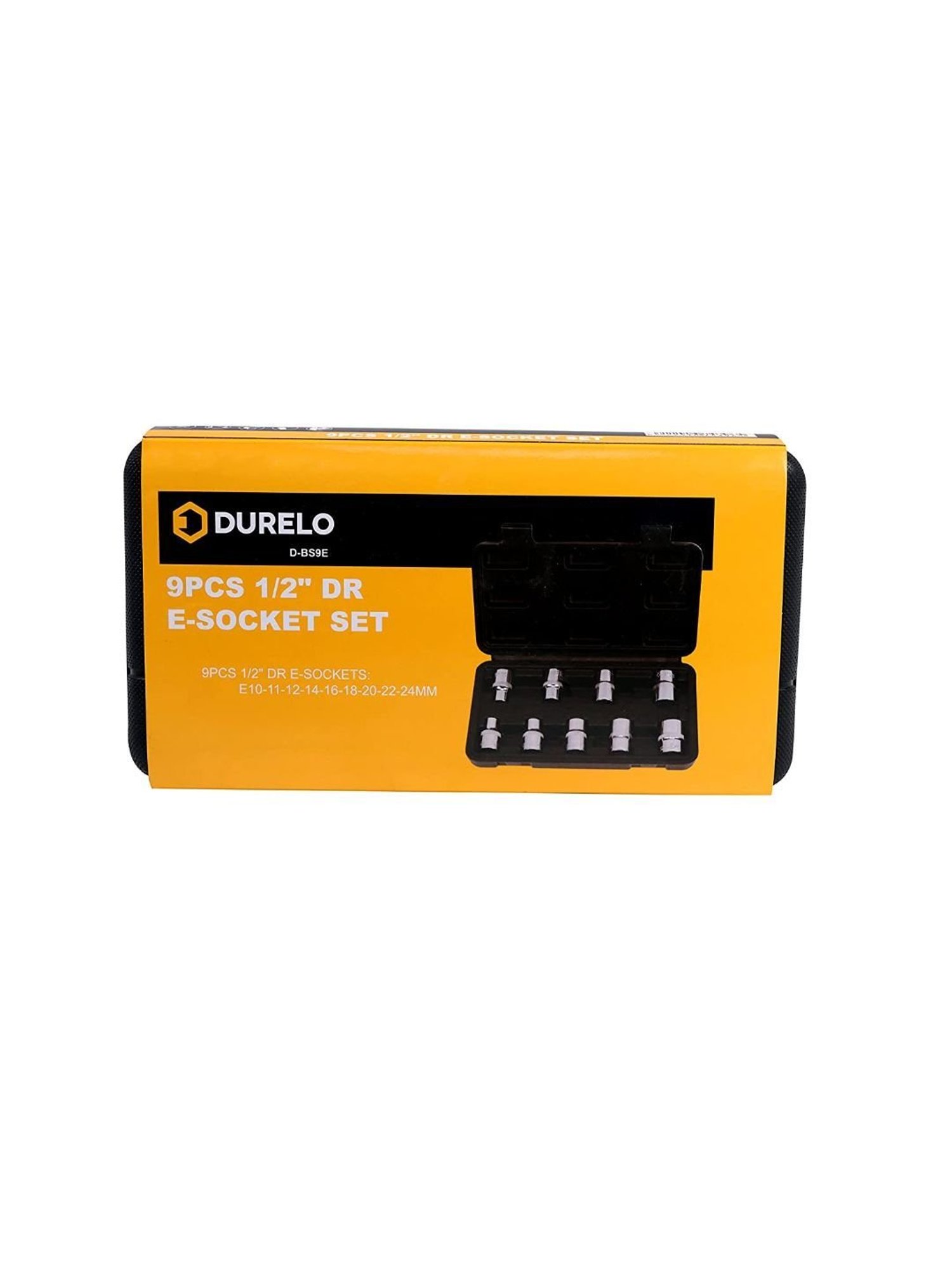 Durelo D-BS9E 1-2 inch Drive E- Socket Set - 9 Pcs