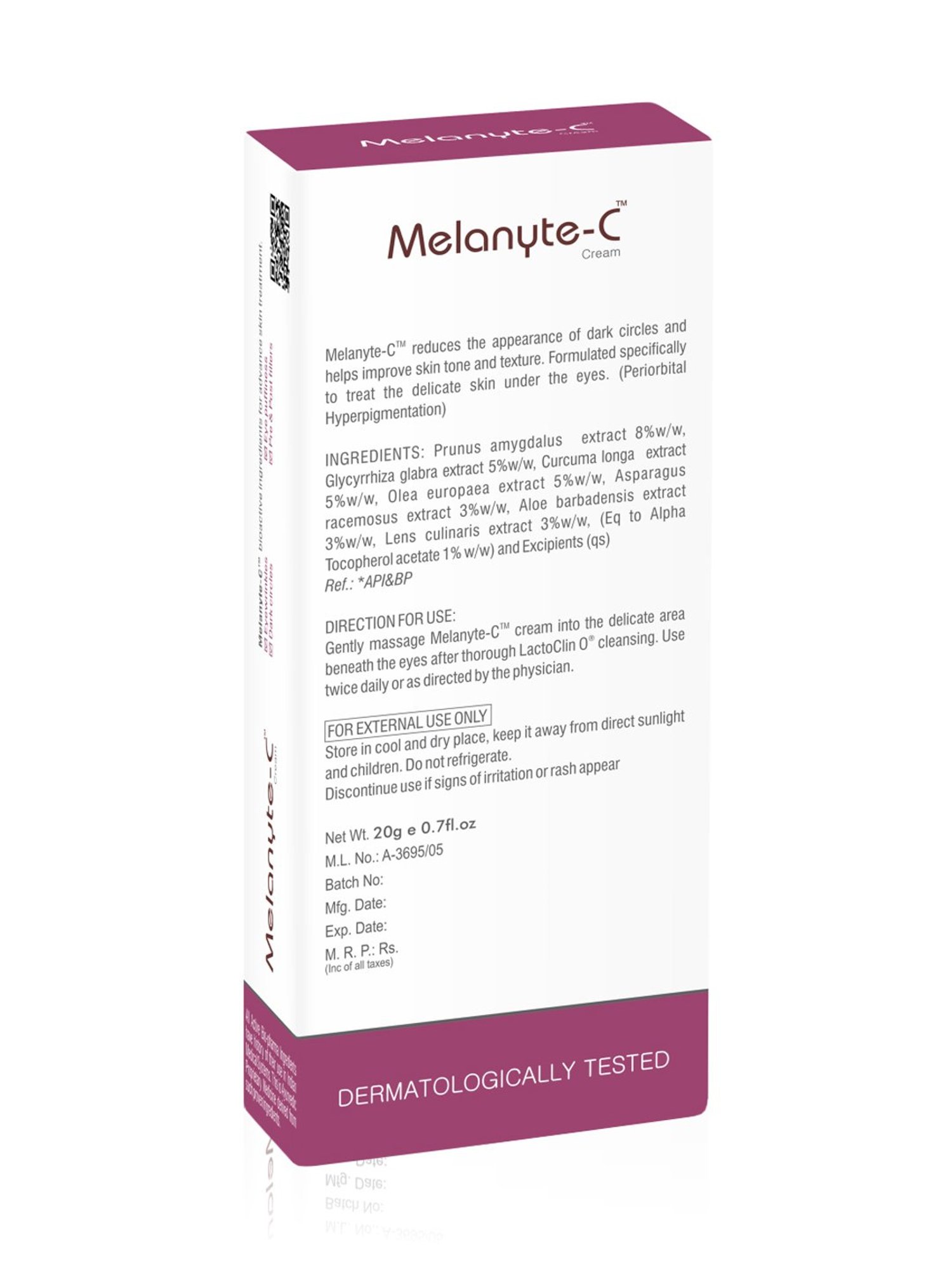 Vegetal Melanite-C Cream - 20 gm