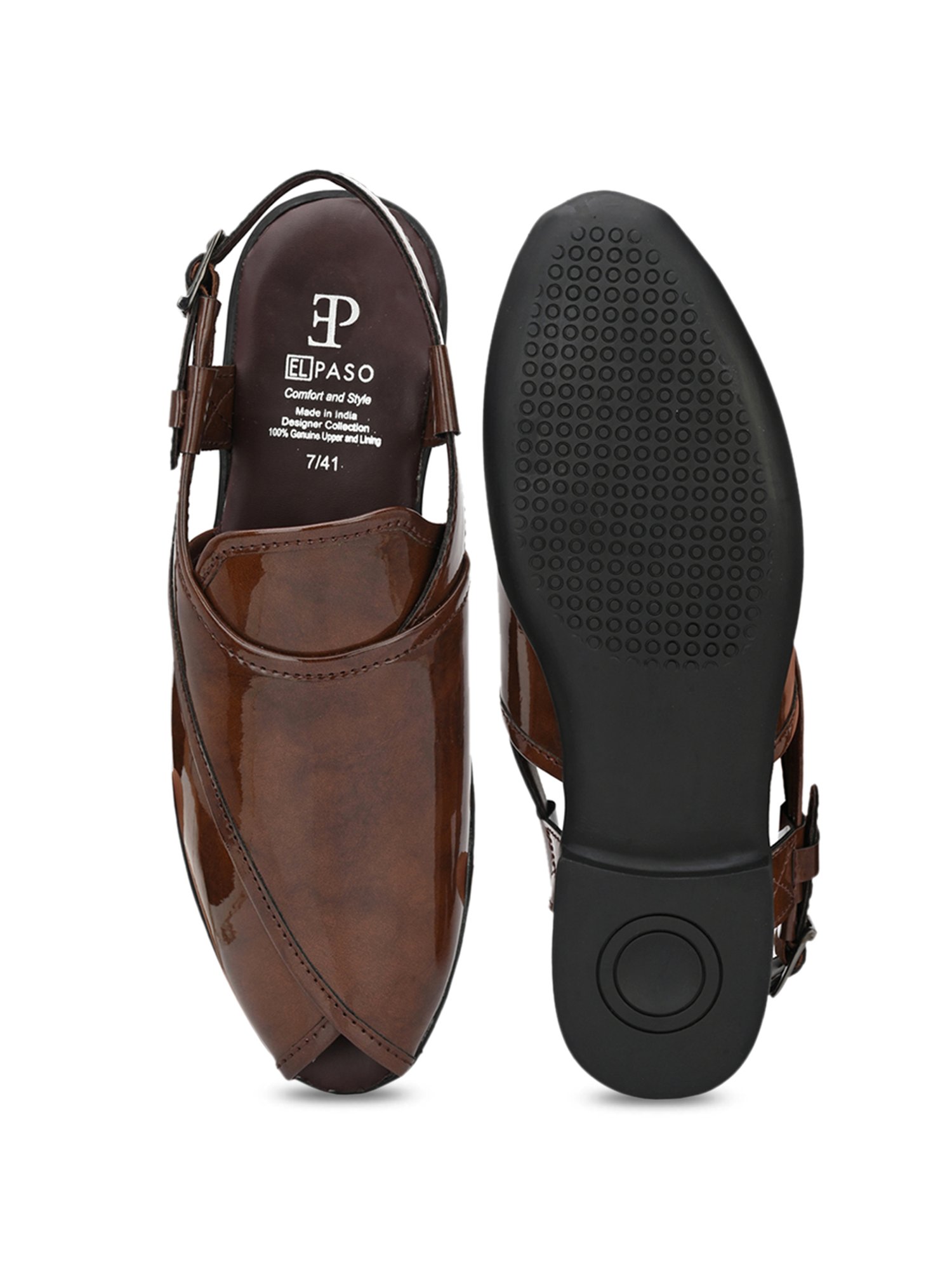 El Paso Brown Back Strap Sandals