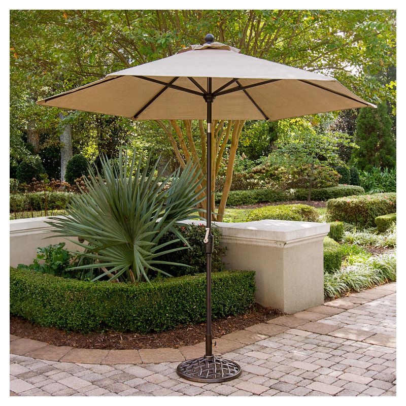 Concord Outdoor Dining Collection 9' Table Umbrella - Tan - Hanover
