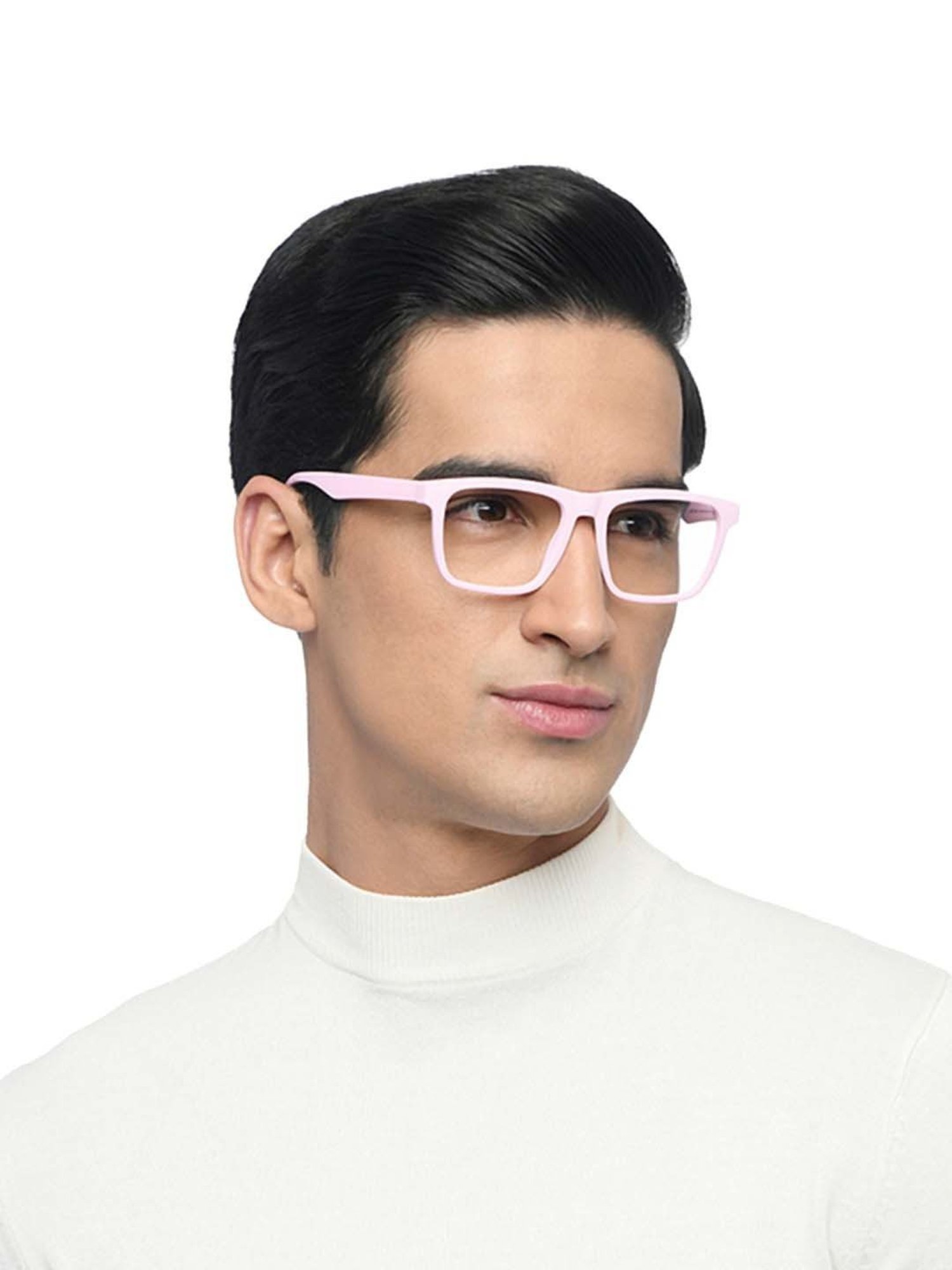 Lenskart Blu Pink Square Blue Light Protection Unisex Reading Glasses