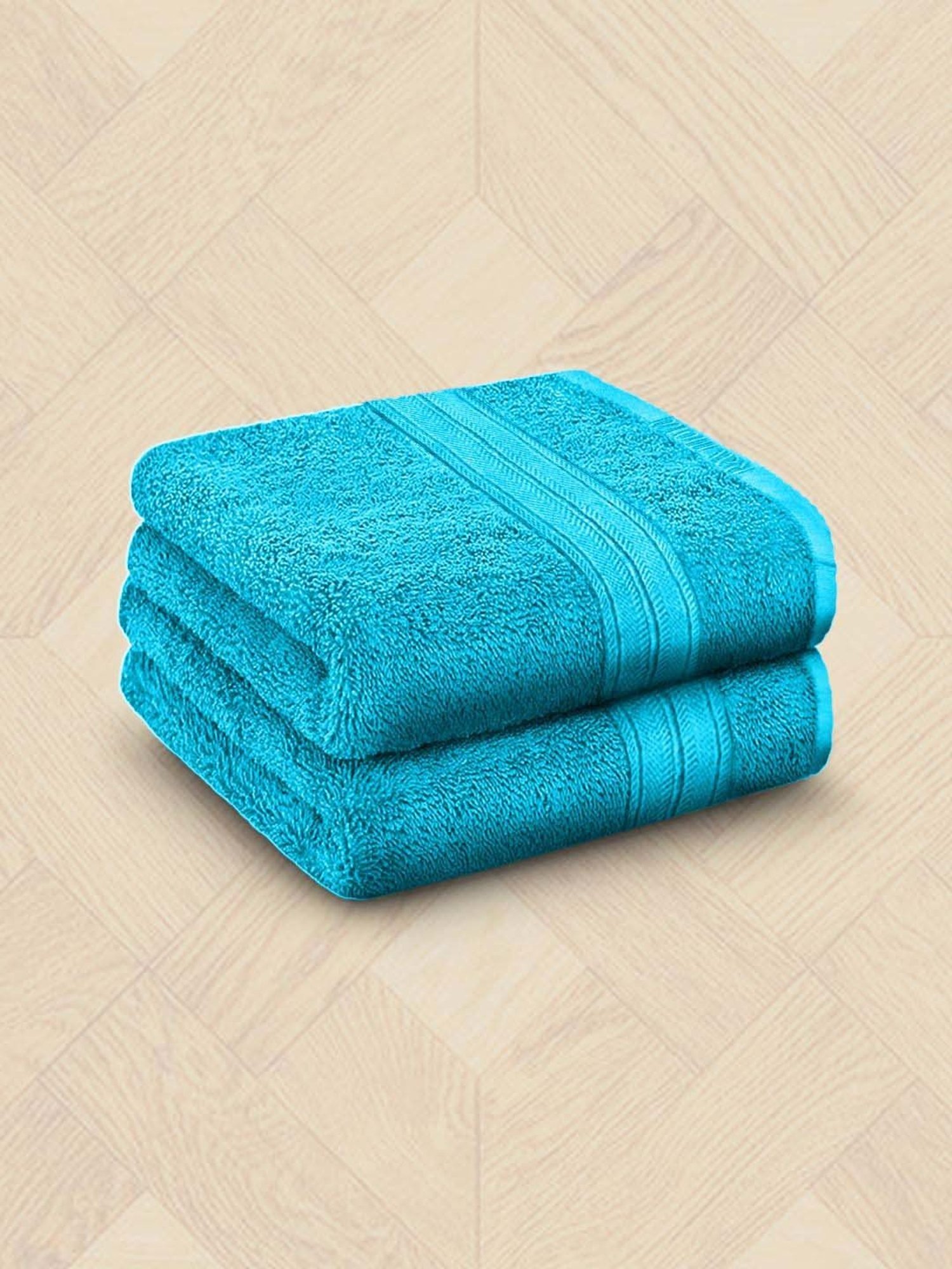Raymond Home Neo Blue 450 GSM Cotton Hand Towel