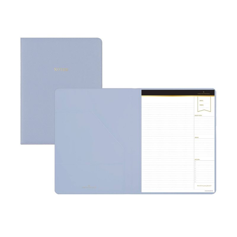 Day Designer Padfolio with Notepad Dusty Blue - Blue Sky