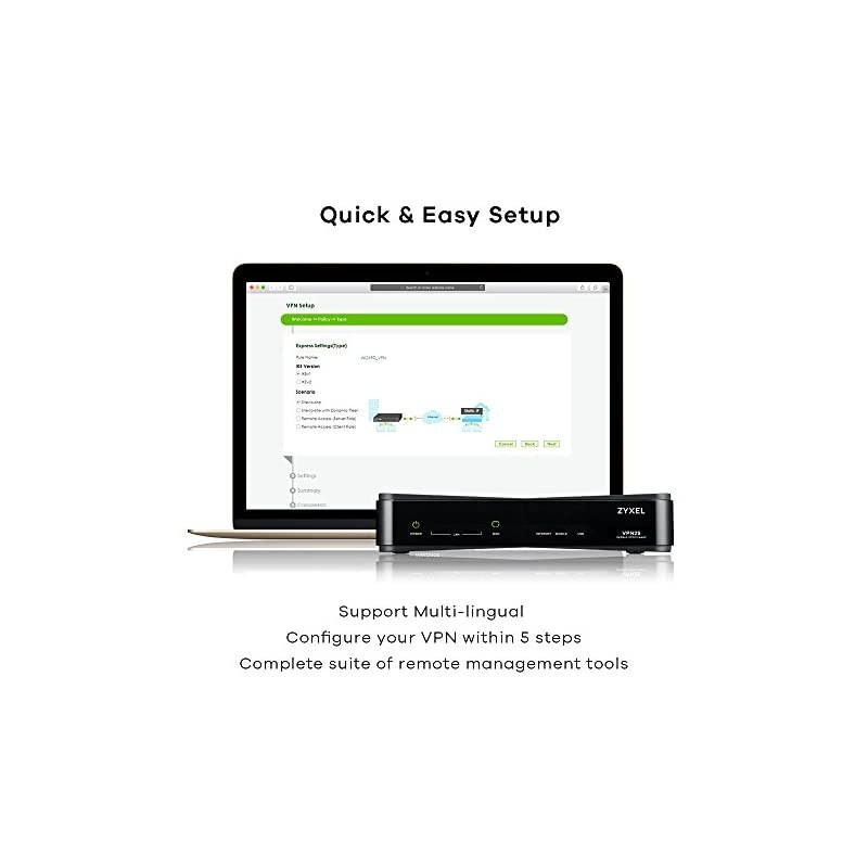 ZyWALL 1.5 Gbps VPN Firewall Device, 2 WAN Router, load balancing, recommended for up to 10 users, 3G/4G LTE support [VPN2S]