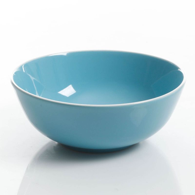 Gibson Home Pandora 12 Piece Ceramic Dinnerware Set in Blue