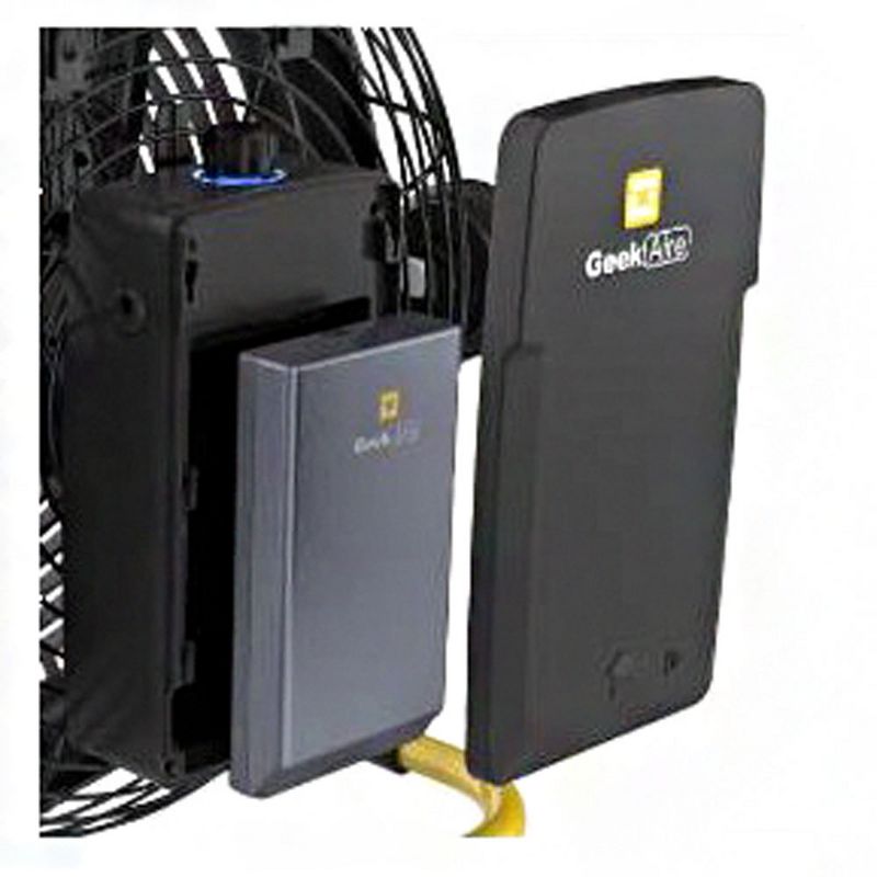 Geek Aire CF100 Portable Outdoor 12 Inch USB Rechargeable Electric Battery Powered Fan with Detachable Battery Pack