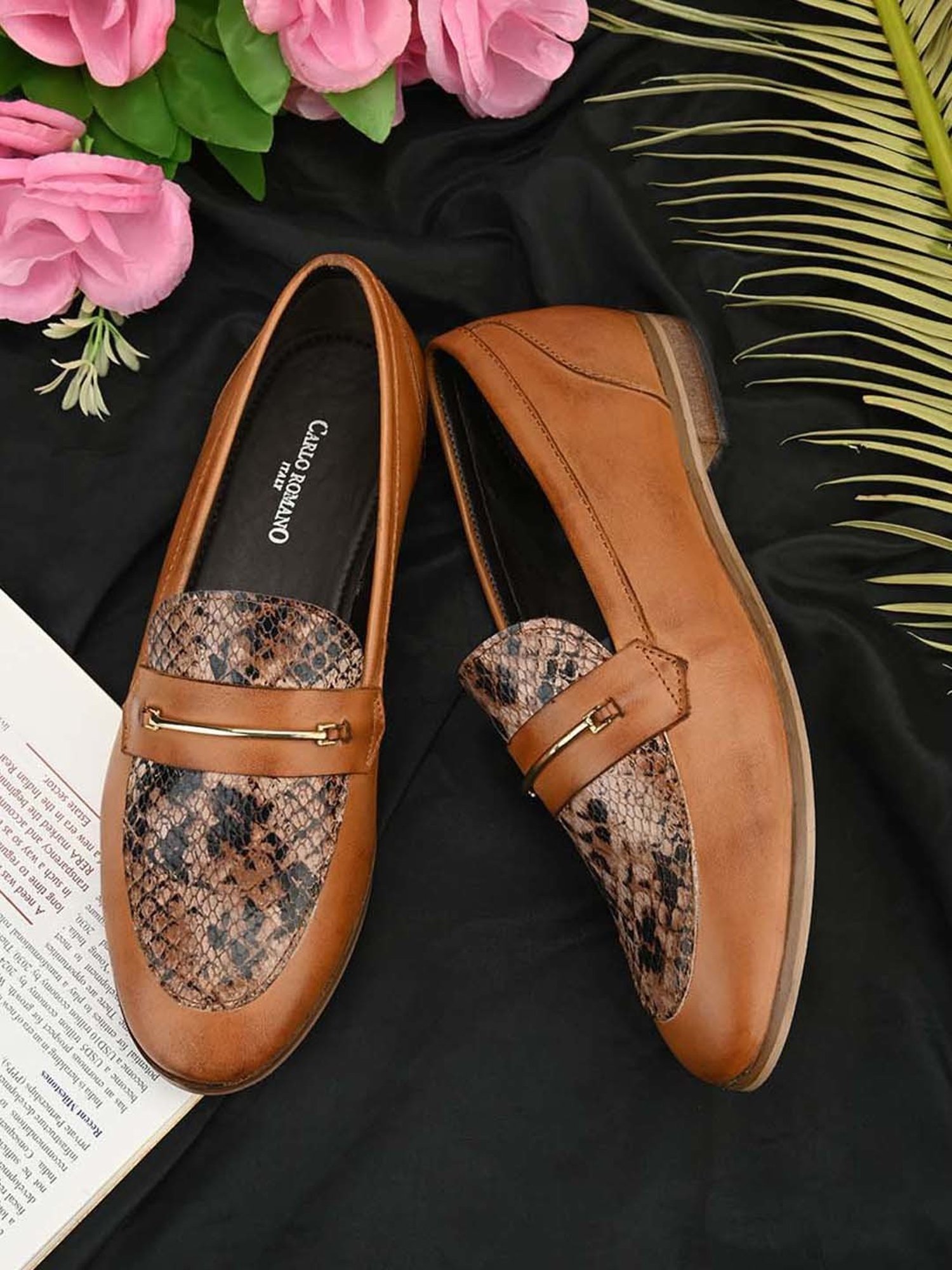 Carlo Romano Women's Brown Casual Loafers