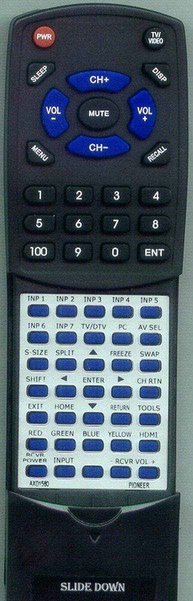 Replacement Remote Control for PIONEER PRO151FD, AXD1560, PRO111FD
