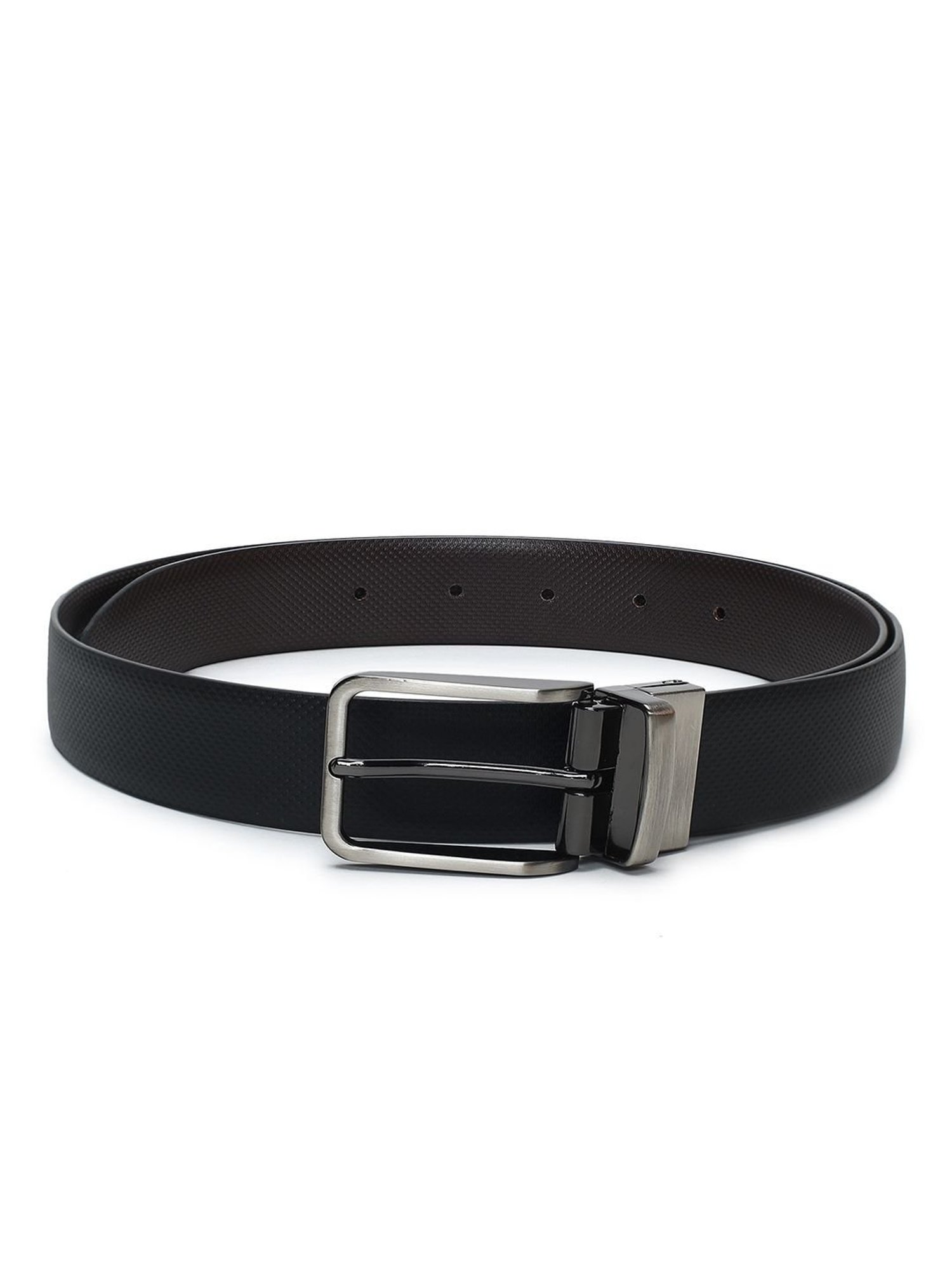Crusset Black Formal Belt for Men
