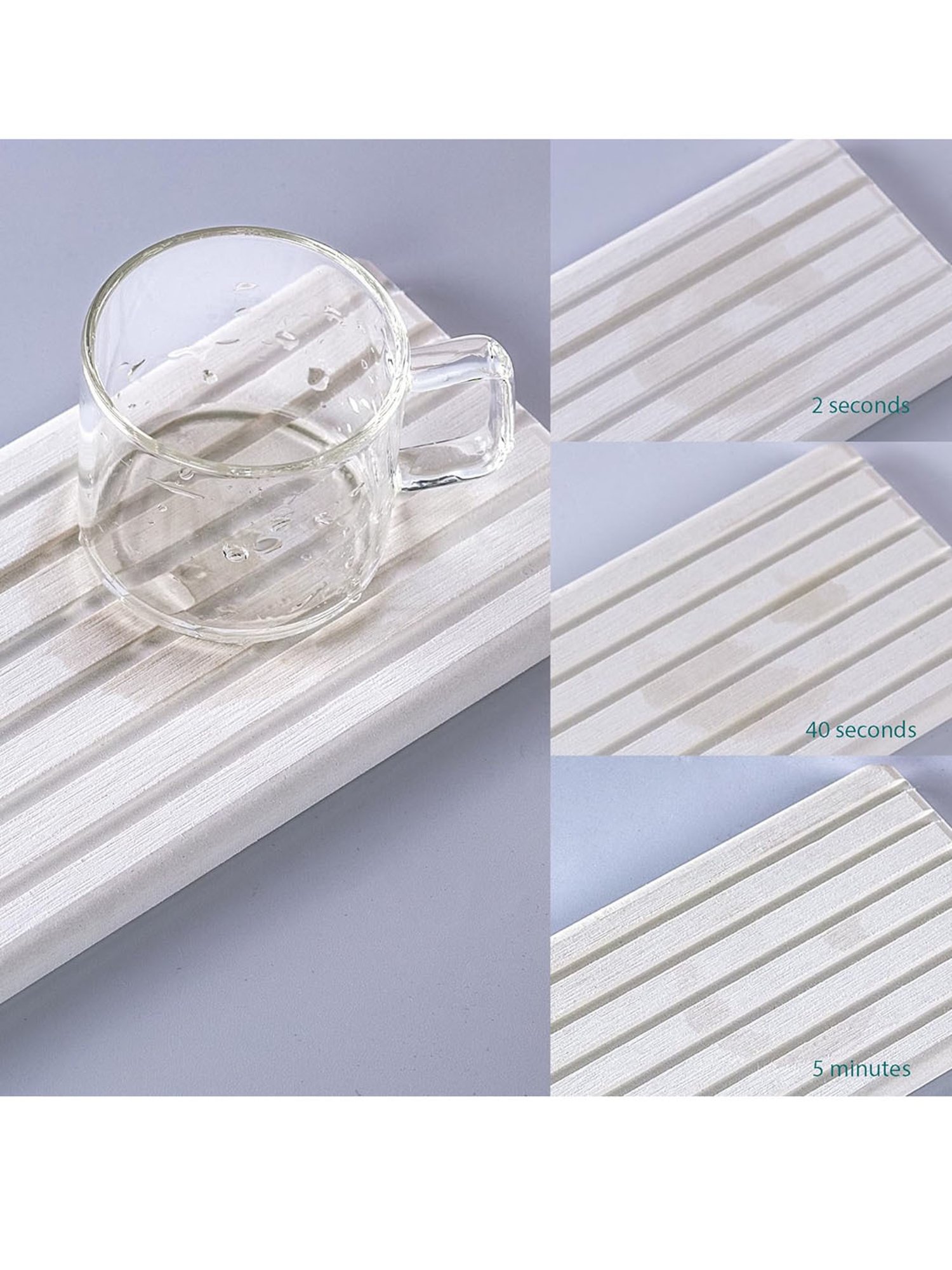 The Artment DryMates - Water Absorbent Diatomite Coasters Set of 2