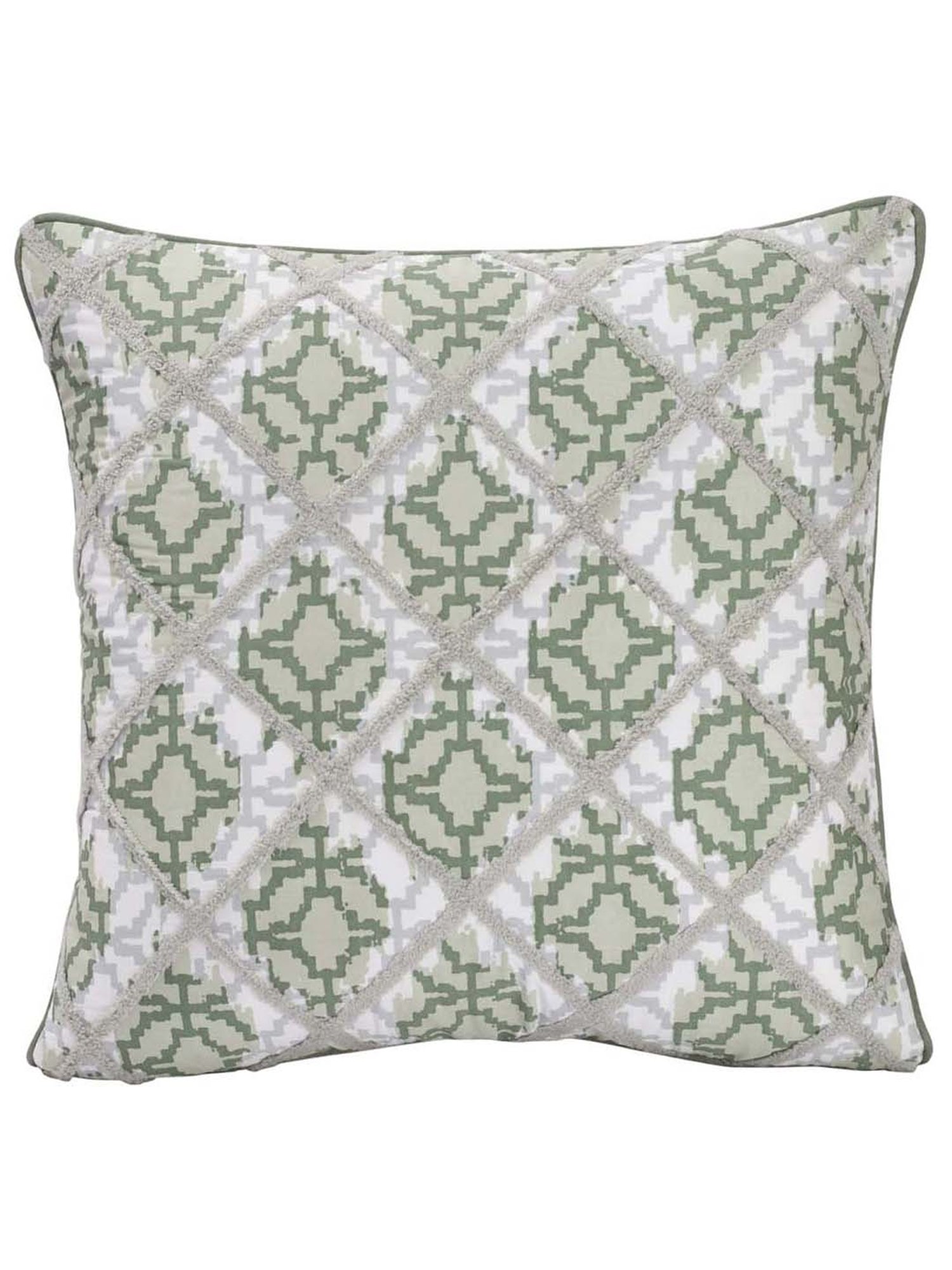 Maspar Green 100% Cotton Large Cushion Cover - Set of 1